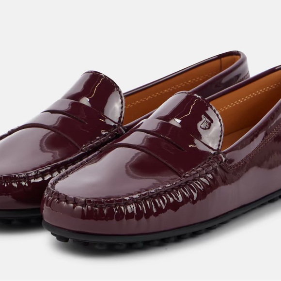 Tods Gommino Burgundy Driving Loafers made in Italy - Picture 4 of 10